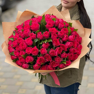 Букет из 101 розы